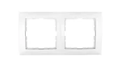 Klawisze i ramki - LEDart podwójna biała 5310128989 B.Kwadrat Berker - miniaturka - grafika 1