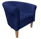 Fotele - ATOS Fotel Milo D4 granatowy nogi 20 buk - miniaturka - grafika 1