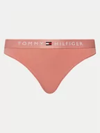 Majtki damskie - Tommy Hilfiger Stringi UW0UW04146 Różowy - miniaturka - grafika 1