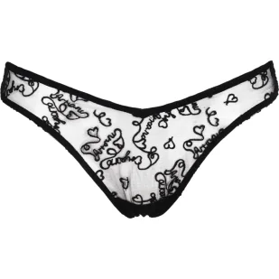Emporio Armani Koronkowe figi brazylijskie - Majtki damskie - miniaturka - grafika 1