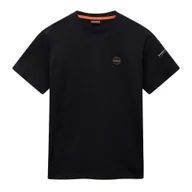 Odzież trekkingowa damska - Koszulka męska Napapijri S-Badge - miniaturka - grafika 1