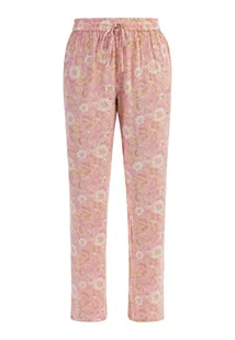 usha Damskie spodnie materiałowe 10226552, różowe, wielokolorowe, L, Różowy, wielokolorowy., L - Spodnie damskie - miniaturka - grafika 1