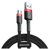 Kable USB - Baseus Cafule Kabel USB - Micro-USB dwustronny Quick Charge 2.4A 100cm czarny + czerwony CAMKLF-B91 - miniaturka - grafika 1