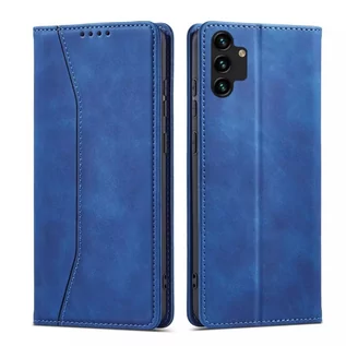 Portfele - Magnet Fancy Case etui do Samsung Galaxy A13 5G pokrowiec portfel na karty kartę podstawka niebieski - grafika 1