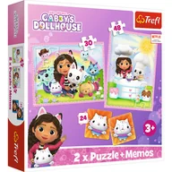 Puzzle - Puzzle 2w1 + memos Gabi z kocim przyjacielem TREFL - miniaturka - grafika 1