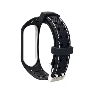 Opaska / Pasek Lifestyle Braders do Xiaomi Mi Band 7 Czarno-Szary - Smartband - miniaturka - grafika 3
