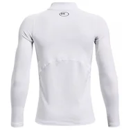 Bluzy dla dziewczynek - Bluza dziecięca Under Armour Rival Logo biała kompresyjna-134 - miniaturka - grafika 1