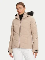 Kurtki narciarskie - Rossignol Kurtka narciarska Staci RLMWJ07 Beżowy Regular Fit - miniaturka - grafika 1