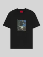 Koszulki męskie - T-shirt o kroju relaxed fit z czystej bawełny - miniaturka - grafika 1