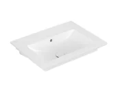 Umywalki - Villeroy & Boch Venticello Umywalka meblowa 65,5x50 cm bez oworu na baterię biały mat z powłoką CeramicPlus 412467RW - miniaturka - grafika 1
