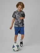 Spodnie i spodenki dla chłopców - 4F Spodenki sportowe szybkoschnące chłopięce - granatowe 158/164 (12-14 lat) - miniaturka - grafika 1