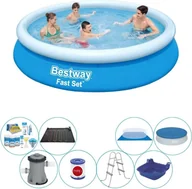 Baseny ogrodowe - Basen wraz z akcesoriami - Bestway Fast Set 366x76 cm okrągły - miniaturka - grafika 1
