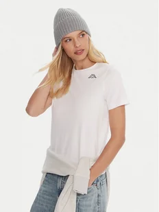 Kappa Komplet 2 t-shirtów Logo Alyce 322564W Biały Regular Fit - Koszulki i topy damskie - miniaturka - grafika 1