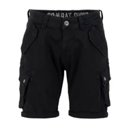 Spodnie męskie - spodnie bojówki krótkie ALPHA INDUSTRIES - COMBAT SHORT BLACK-32 - miniaturka - grafika 1