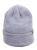 Czapki damskie - Czapka zimowa chłopięca szara wywinięta z logo 54-56 YOCLUB - miniaturka - grafika 1