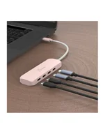 Huby USB - j5create JCH345ER USB 3.2 Gen 1 (3.1 Gen 1) Type-C 10000 Mbit/s Różowy - miniaturka - grafika 1