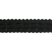 Pasmanteria - Taśma ozdobna dziana Tp 15 (1mb) CZARNA 900 - miniaturka - grafika 1