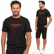 Koszulki męskie - T-shirt Koszulka Męska z Nadrukiem Krótki Rękaw Bawełniana Wygodna XL MORAJ - miniaturka - grafika 1
