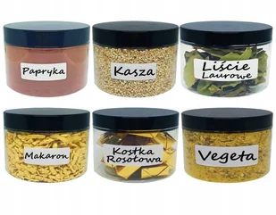 Pojemniki na żywność, słoik plastikowy na przyprawy 0,5l, 6 szt. - Pojemniki kuchenne - miniaturka - grafika 1