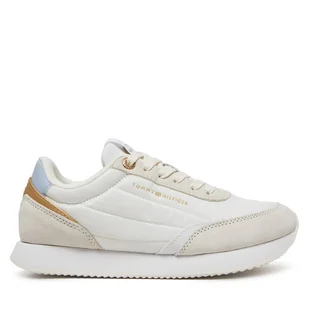 Sneakersy Tommy Hilfiger Essential Runner FW0FW08332 Biały - Sneakersy damskie - miniaturka - grafika 1