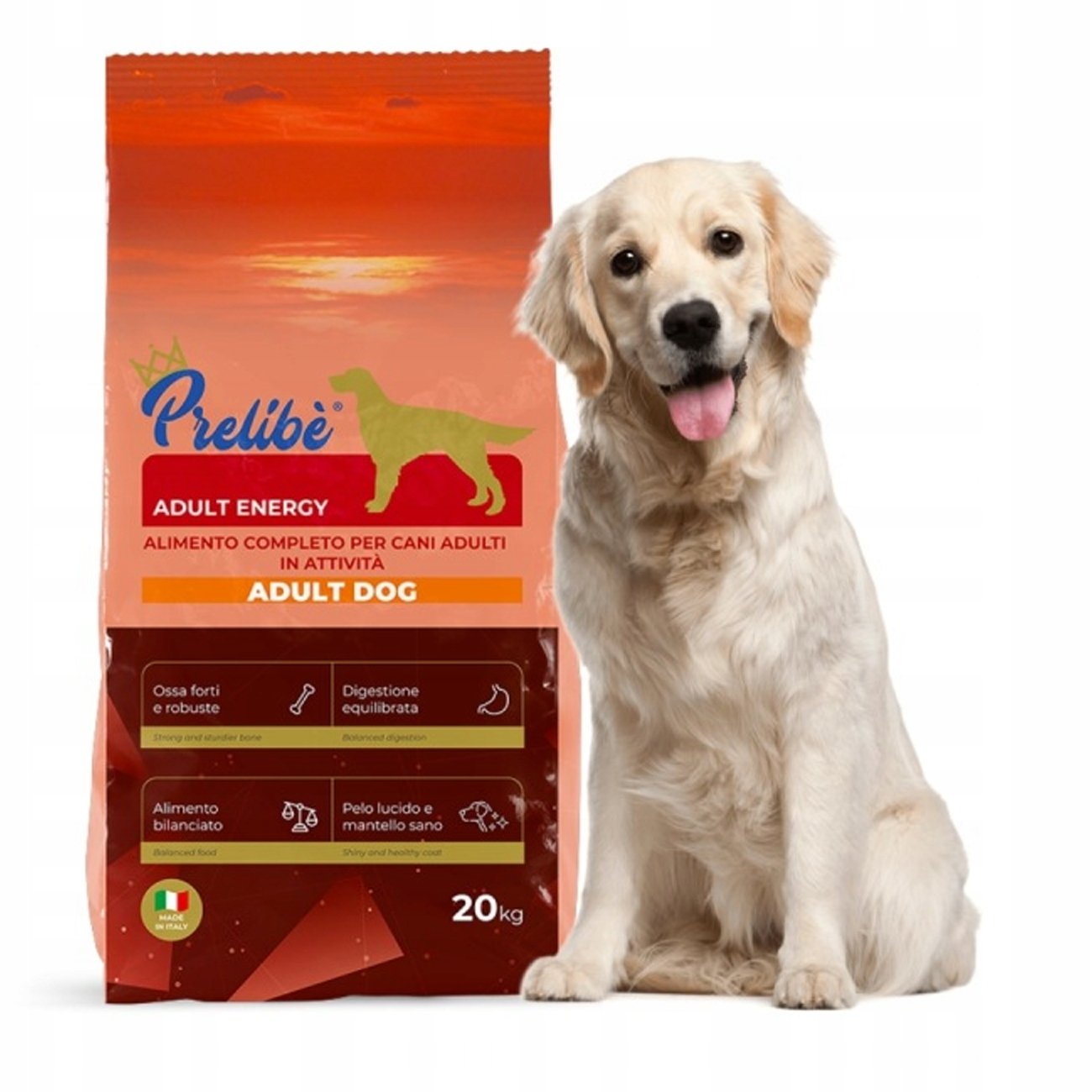 Prelibe Adult Energy Plus - karma sucha dla dorosłych psów 20 kg