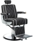 Fotele fryzjerskie - Fotel barberski ODYS BH-31825M Czarny matowy - miniaturka - grafika 1