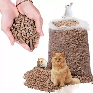 Pellet Drzewny Sosnowy Żwirek Dla Kota Chomika Królików Naturalny Worek 15KG - Materiały opałowe - miniaturka - grafika 1
