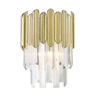 Lampy ścienne - Zuma Line Gladius kinkiet 1x40W złoty/kryształ W0535-01B-B5J7 - miniaturka - grafika 1
