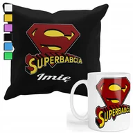 Gadżety dla niej i dla niego - ZESTAW KUBEK + POSZEWKA Z NADRUKIEM-DLA FANA PREZENT DZIEŃ BABCI +IMIĘ - miniaturka - grafika 1