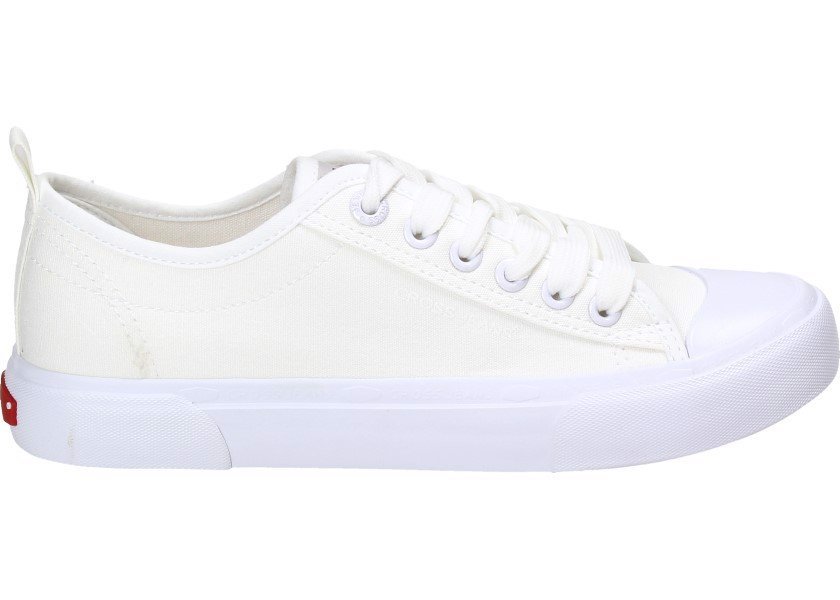 Cross Jeans Tenisówki HH2R4010C 37 Sznurowane Materiałowe Białe