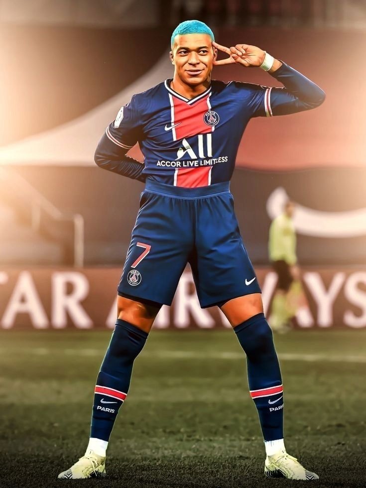 PODKŁADKA POD MYSZ Z Nadrukiem 22x18 cm Kylian Mbappe PSG Tekst Prezent