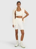 Spodenki damskie - 4F Legginsy kolarki treningowe bezszwowe damskie - beżowe M/L - miniaturka - grafika 1