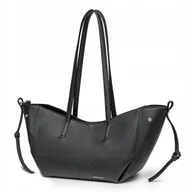 Torby i wózki na zakupy - Torebka Damska Shopper Duża Na Ramię Ekoskóra PUCCINI Czarna BK1251004D-1 - miniaturka - grafika 1