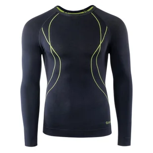 Bielizna termoaktywna męska bluza Hi-Tec Ikar Top czarna rozmiar XXXL - Pozostała odzież narciarska - miniaturka - grafika 1