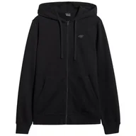 Bluzy sportowe męskie - Męska bluza 4F Sweatshirt M1768 Rozmiar: M / Kolor: czarny - miniaturka - grafika 1