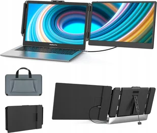 SMISEACOW S1 14"Przenośny monitor do laptopa 13"-17,3"rozszerzenie ekranu - Monitory - miniaturka - grafika 1