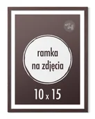 Ramki na zdjęcia - Ramka na zdjęcia 10x15 cm A6 Ramki 15x10 wenge stojąca z nóżką - miniaturka - grafika 1