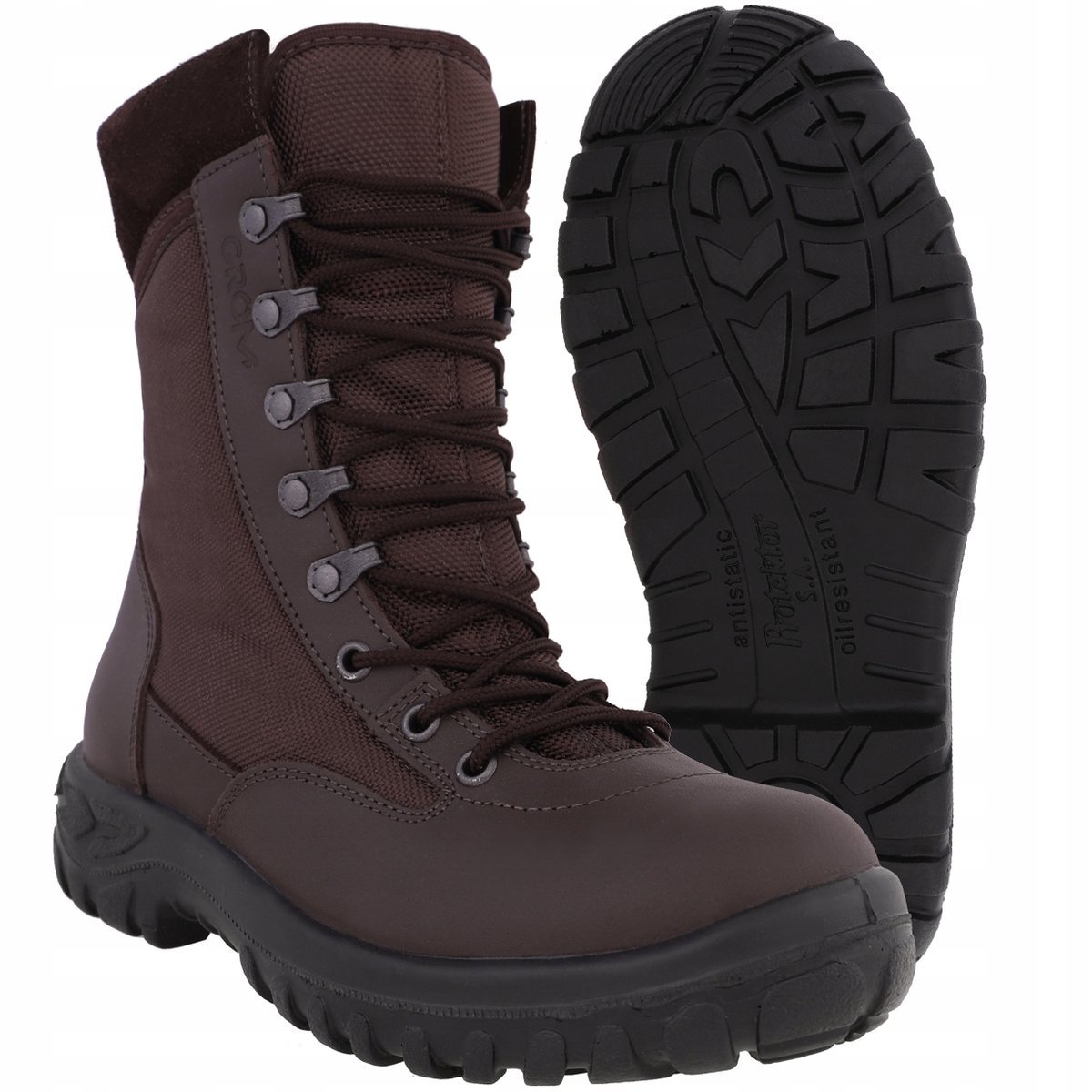 Polskie Buty Trekkingowe Wojskowe Militarne Protektor Grom Skórzane 38