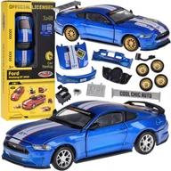 Samochody i pojazdy dla dzieci - ZESTAW NIEBIESKI METALOWE AUTO - miniaturka - grafika 1
