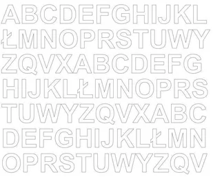 Litery samoprzylepne 2 cm białe z połyskiem - Błyszcząca - Pasmanteria Litery samoprzylepne 2 cm białe z połyskiem - Błyszcząca - Pasmanteria - miniaturka - grafika 1