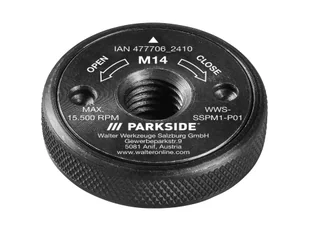 PARKSIDE® Zestaw 25 tarcz lub nakrętka szybkomocująca do szlifierek kątowych (nakrętka szybkiego zwalniania) - Akcesoria do elektronarzędzi - miniaturka - grafika 1