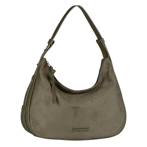 TOM TAILOR Lysa Hobo Bag damska torba na ramię, średnia, zielony, m