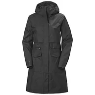 Kurtki damskie - Helly Hansen Damski płaszcz przeciwdeszczowy Lynnwood Lynnwood płaszcz przeciwdeszczowy 990 czarny XL - miniaturka - grafika 1