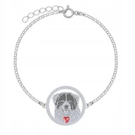 Bransoletki - Bransoletka Srebrna Bośniacko-Chorwacki Pies Pasterski 925 Prezent GRAWER - miniaturka - grafika 1