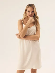 Koszula nocna Rhone Esotiq kremowy M - Bielizna nocna - miniaturka - grafika 1