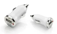 Ładowarki samochodowe - Mała Ładowarka Samochodowa Usb Biała - miniaturka - grafika 1