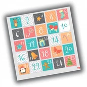 Kalendarze - Naklejki Świąteczne Kalendarz Adwentowy 19 20X20 - miniaturka - grafika 1