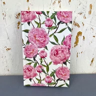 Notesy i bloczki - Notes A5 Soft Touch Peonie - Bee-bee - miniaturka - grafika 1