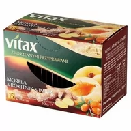 Herbata - Herbata Vitax Morela&Rokitnik&Imbir 15 torebek x 2 g w kopertkach - miniaturka - grafika 1