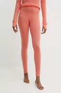 Spodnie sportowe damskie - Icebreaker legginsy funkcyjne 125 ZoneKnit kolor pomarańczowy IB0A56H6B751 - miniaturka - grafika 1